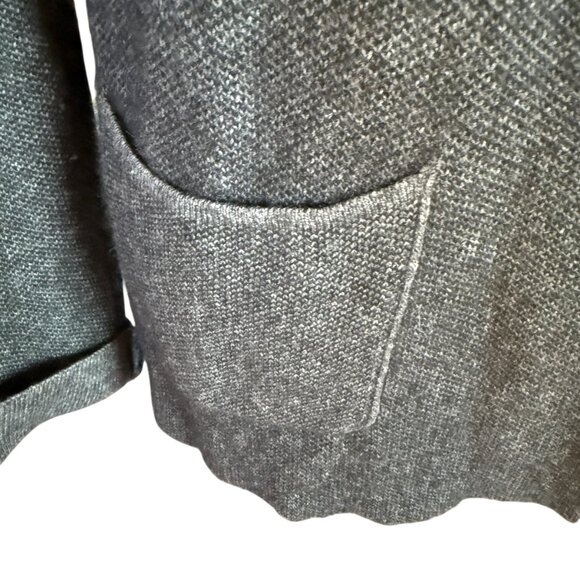 Benedetta B. black long sleeve collared soft blazer jacket women's size medium - Picture 8 of 11